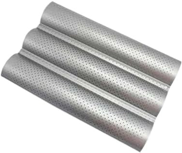 2/3/4 teglie antiaderenti per pane, utensili da forno, utensili da pasticceria, stampi per pagnotta e baguette (3 pagnotte)
