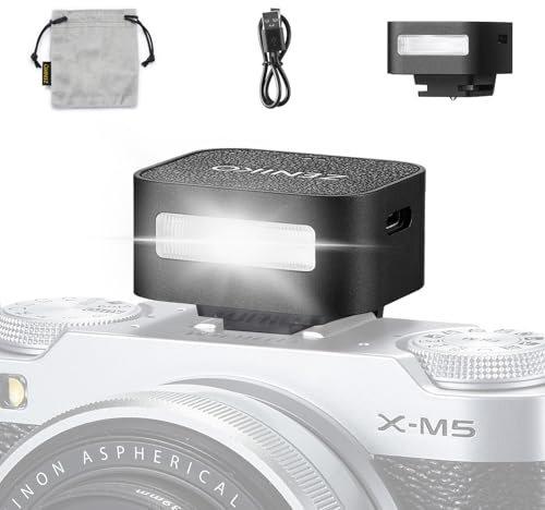ZE- Flash de cámara ZF04, 6500 K ± 200 K, mini flash manual para Canon, Sony, Fuji, Nikon, Panasonic, Olympus