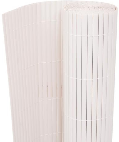 vidaXL Clôture de Jardin Double Face PVC 150x300 cm Blanc