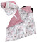 TupTam 2er Set Baby Decken Einschlagdecke 85x85 cm für Autositz Babyschale Babydecke Wiegendecke Minky Baumwolle, Farbe: Rose/Rosa, Größe: Frühling/Sommer - 85 cm x 85 cm