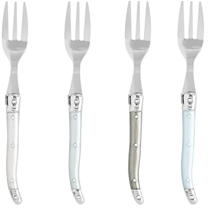French Home Laguiole Cake Forks, Set of 4 - Mother of Pearl