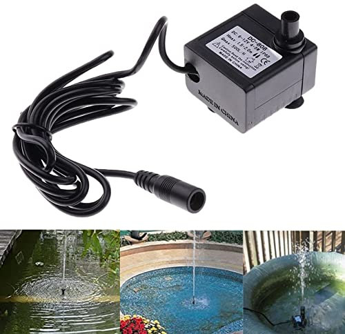 SMELEYOU Solar Mini Water Pump, 500L/H, DC 6-12V, 5W, Low Noise, Garden, Aquarium, Pond, Fountain, Plastic, Tool