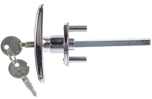 Angoily Serratura Della Porta Del Garage Maniglia a t e Kit Di Emergenza, Ferramenta Per Porte Da Capannone in Metallo Fuso, Apertura Manuale in Caso Di Guasto, Adatta Per Uso Domestico e Commerciale