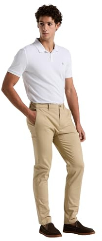 Original Penguin Mens Cotton Tencel Chino for Pants, Travertine, 30 UK
