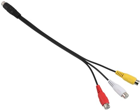 HOMSFOU Cable Adaptador De Video S-video Pines Reemplazo Para Tv Pc Proyector y Laptop Compatible y Duradero Conexión Estable