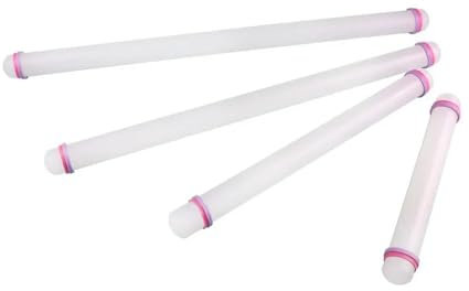 QXWD 23/33/45/50 cm Rouleau à pâtisserie en plastique Outil de cuisson de gâteau anti-adhésif Surface Bâton Cercle Pâte à sucre domestique