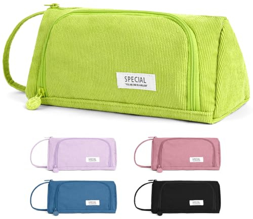 APXEL Large Pencil Case, Big Capacity Pencil Bag Handheld Pencil Pouch