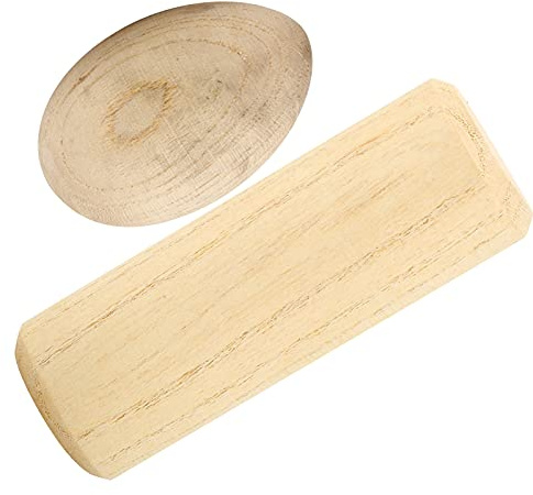 Stylebest Maracas Eggs Set di Uova Musicali a Percussione Facile da Suonare per L'educazione dei Bambini Legno di Faggio 2,4x1,6 Pollici 1 unità
