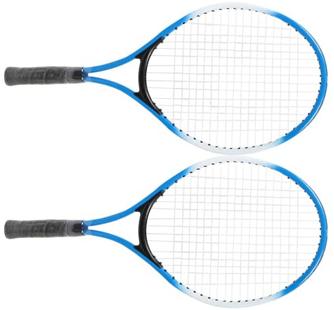 Qqmora Järnlegering Barn Tennisracket Nybörjarträningsracket med Bärväska för Ungdomsspelare Slitstark och Ergonomisk Design