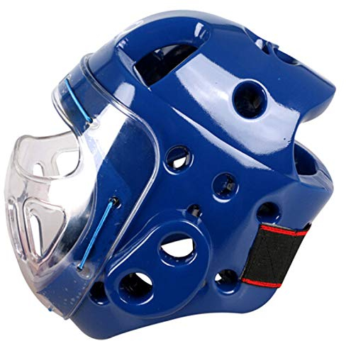 JICCH 1 Stück Sparring Helm Headgear Ganzkopf-Schutzausrüstung für Karate,Boxen,Sanda,Taekwondo-Helm mit Gesichtsschutz für Erwachsene,Kinder,Sport,Kopfschutz,Sparring,Helm für Männer und Frauen