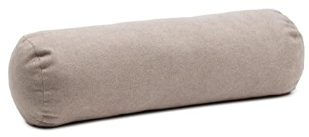 Gözze - Cuscino Cilindrico con Chiusura a Cerniera, Darco, 100% Poliestere, 60 x 20 cm - Tortora