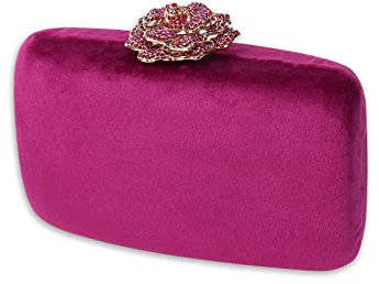 CORIOS Bolso Fiesta para Mujer Terciopelo Bolso de Noche Bolsa de Cadena Brillante Bolso de Hombro Boda Cartera de Mano Elegante Bolso Bandolera para Fiesta de Graduación Banquete Boda Violeta