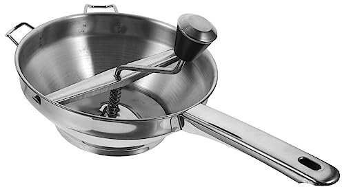 ABOOFAN Outils De Coulis Moulin À Aliments En Acier Inoxydable Broyeur À Légumes Rotatif Manuel Presse-Purée À Manivelle Bol Pour Purée De Pommes De Terre Confitures Alimentaires