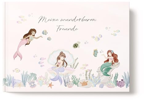 heeaven Freundebuch Meerjungfrauen für Kinder | Freundschaftsalbum Mädchen | Freundealbum zum Schulanfang, Geburtstag | DIN A5 Hardcover [Hardcover]