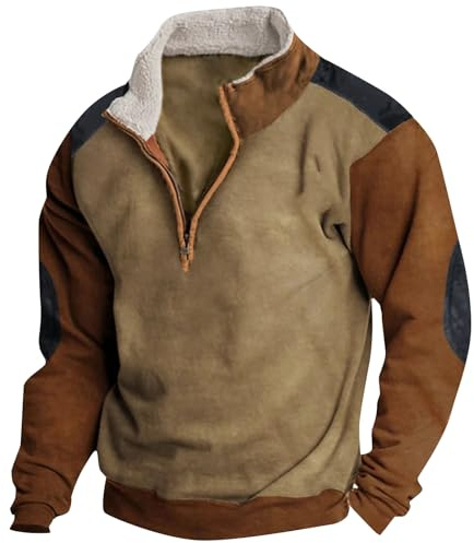 Lxitoler Pull Homme Hiver Pull Cachemire Homme Col Roulé Pull Homme Hiver Vintage Confortable Sweat Chemise en Velours Côtelé pour Hommes Militaire Homme Pull Chasse Homme Sport Imprimée Sweatshirts