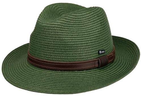 Lipodo Mondavio Bogart Paper Straw Fedora Classic Leather Band Made in Italy Men Summer