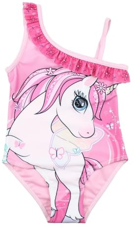 Disney Maillot de Bain Paw Patrol. Juego de Camisa para Nadar, Rosa Claro, 4 años para Niñas