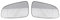 Cristal Espejo Exterior para Opel Astra H 2004-2009 Espejo Retrovisor Lateral con Calefacción Convexo para Puerta Izquierda Y Derecha Vidrio Espejo Lateral(1Pair)