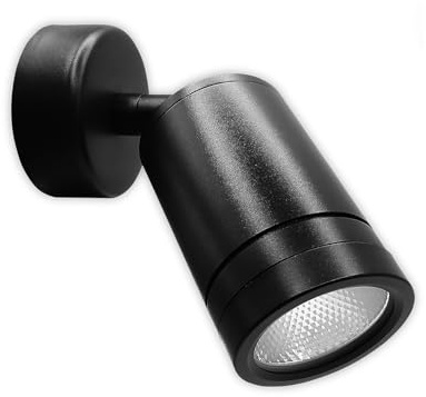 LED ATOMANT Aplique de Pared LED 10W, Orientable y Direccionable, IP65, Interior y Exterior, 800 Lumenes, Color Blanco Neutro (4500K), Cuerpo de Aluminio, Facil Instalacion en Pared o Techo