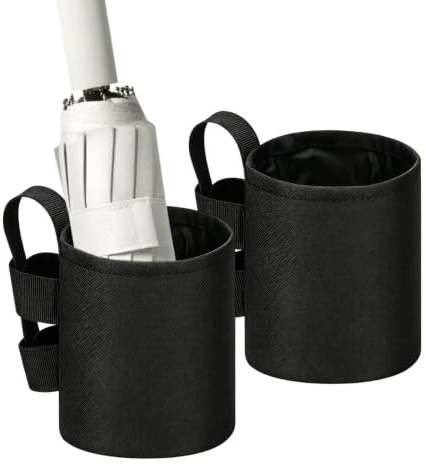 Bsbkoj Mugghållare för utomhusträdgårdsstol, set med 2 stycken, tillbehör | campingstol dryckeshållare | för utomhus, pool, uteplats, balkong, , camping, fiske,