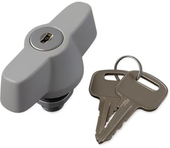 Sicherheitsschloss mit Schlüssel für ARLI Schaltschrank Industriegehäuse Gehäuse Leergehäuse ABS Kunststoff Sicherheitsschloß Schloss Zylinder anschließbar schloß