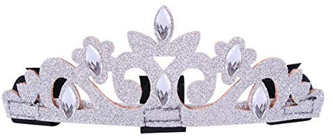 ARBO-INOX® - Krone fürs Pferd - Accessoire - Gold oder Silber - mit Strass (Silber)