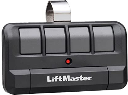 LiftMaster 894LT 4-Button Learning Garage Door Opener Remote Control - with Visor Clip - Use with myQ App - Works with Up to 4 Doors - Learning Remote Garage Door Opener - Sends a New Code - 1 Pack