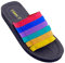 Siebi's Badeschuhe Damen - Beach Klett - Badepantolette Frauen komfortabel und leicht - fällt klein aus !! Ergonomische Innensohle (multi, numeric_40)