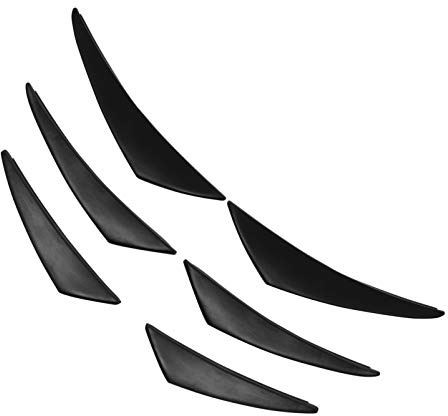 VICASKY Alette Divisori Per Auto Striscia Spoiler Per Carrozzeria Accessori Per Auto Alette Divisori Per Adesivo Per Paraurti Realizzato Protezione Da Graffi e Urti Installazione