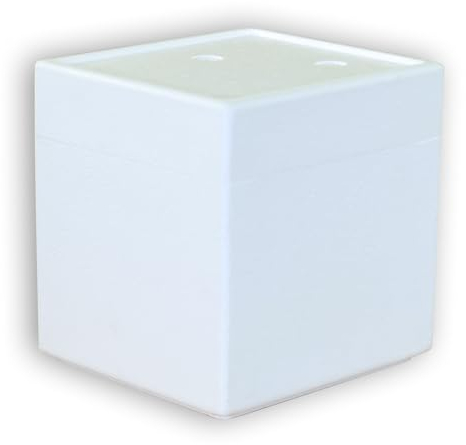 2 Thermoboxen Styropor 5,18 Liter mit Deckel - Kühlbox Styropor - Wiederverwendbarer Isolierbehälter/Transportbox | Große Styropor Kühlbox