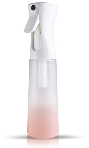 TANSHINE Vaporisateur Cheveux Boucle Pulverisateur Cheveux Vaporisateurs Rechargeable d Eau Flacon Spray Brumisateur pour Plante Interieur,Coiffeur,Fleurs Rose,Spray Alcool,300ml