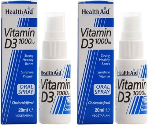 HealthAid Vitamin D3 200iu Drops, Strawberry, 15 Millilitre (Pack of 2)