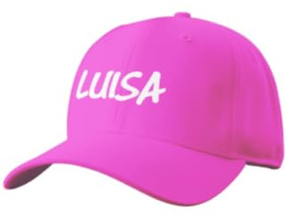 ZPUBLI+ Gorra de béisbol Personalizada con Nombre Bordado. Bordado Colores y Opciones de personalización. Gorras para niños y Adultos. (FR/ES, Letras, S, Niños, Fucsia)