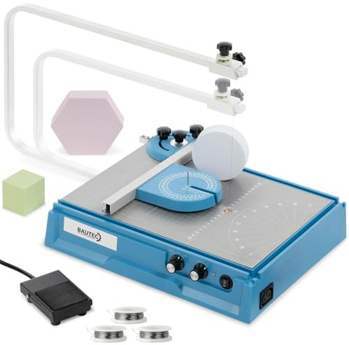 BAUTEC TECH-CUTTER 3000 inkl. 2 Schneidbügel, 3 Drahtrollen, Fußschalter » Styroporschneider für Modellbau Kunst Deko Architektur » Hartschaumschneider, Heißdrahtschneider, Heißdraht-Schneidegerät