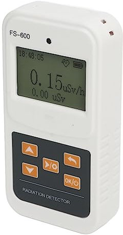 Geigerräknare Nukleär Strålningsdetektor Handhållen Beta Gamma-röntgenstrålningsövervakningsmonitor Digital Skärm med Hög Precision (Vit)