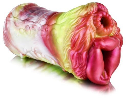 GEEBA Blowout Luna masturbatore fantasy bizzarro, due ingressi con uno aperto, simulazione sessuale consenso silicone onahole giocattolo del sesso