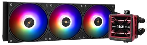 Thermalright FW 360 Ultra ARGB Black 360 mm AIO CPU Liquid Cooler, schermo LCD IPS 480x480 per AM5/Intel LGA1851/1700, 2,88 pollici con assorbimento magnetico