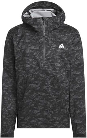adidas Men's Ultimate365 Tour CLIMAPROOF+ Anorak Jacket, Black, Large