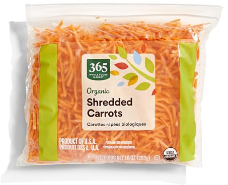 365 by Whole Foods Market, Organic Carrots, Shredded, 10 oz