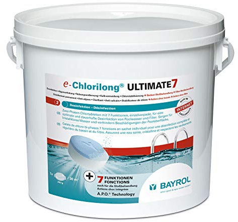 Bayrol – Chlortabletten Chlorilong Ultimate 7 Multifunktions-Chlortabletten.