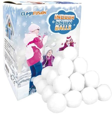 Climfusion 50 Pack Fake Snowballs, 7.6 cm/3 inch Snowballs, Parent-Child Interaction Snowball Fights, Winter Holiday Christmas for Indoor and Outdoor