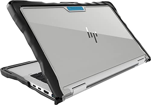 Gumdrop DropTech Laptop Case Fits HP EliteBook x360 1040 G7/G8 (2-in-1).Designed for K-12 Students, Teachers and Classrooms–Drop Tested, Rugged, Shockproof Bumpers for Reliable Device Protection–Black