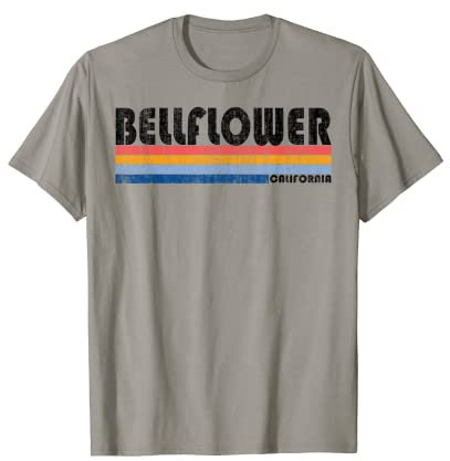 Vintage 70er 80er Jahre Stil Glockenblume, Kalifornien T-Shirt