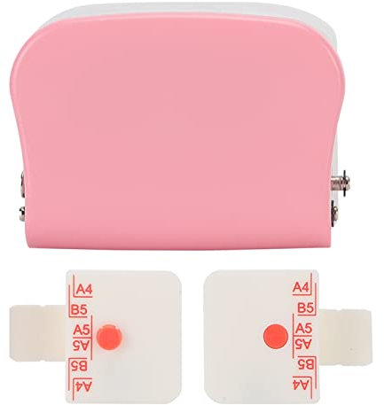 Büro Locher A4/A5/B5 Metall Weiß Locher Ordner Locher 6 Loch din A5 Papierlocher Lochstanzer Taschenlocher Bürobedarf für 5 Blatt Lochstanzer Papier