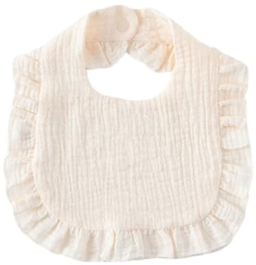 Hrlace 2 stycken babyhaklappar bomull muslin haklapp mjuk absorberande halsduk baby spottdukar baby haklapp med tryckknapp sovhaklapp för flickor pojke småbarn