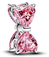 PANDORA Moments Boucle rose en argent sterling avec zirconia, compatible Moments, 794253C01