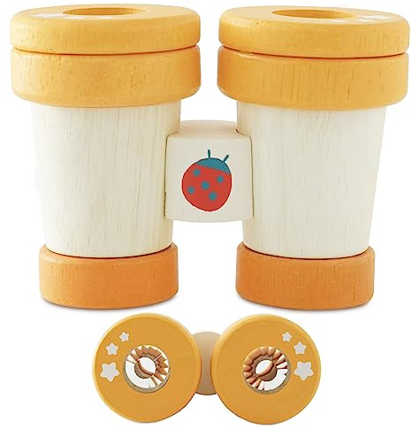 Le Toy Van - Petilou Wooden Educational Multi-Sensory Colourful Wooden Pretend Play Binoculars Toy For Toddlers And Babies | Suitable For 18 Months +