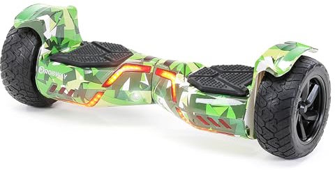 Robway X2 Hoverboard | 𝐃𝐀𝐒 𝐎𝐑𝐈𝐆𝐈𝐍𝐀𝐋 ® Hoverboards für Kinder Jugendliche & Erwachsene - APP Steuerung - 𝟮 x 𝟯𝟓𝟬 Watt Motoren - Self-Balance - Bluetooth (X2 Woodland Camo, Offroad)