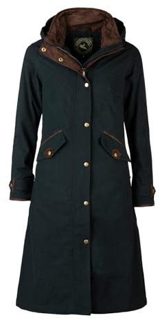 Ladies Long Riding Coat Women's Equestrian Full Length Waterproof Jacket