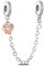 Rimgoris Argento 925 Charm per donna Bracciali Collana Cuore Infinito Famiglia Chiusura Catena di Sicurezza Dangle Charm Regalo